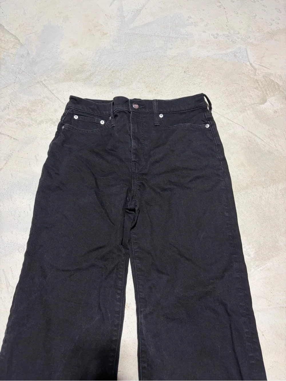J. Crew re-96-blk ‘96 slim wide Black Jeans 28